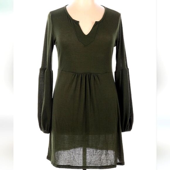 Reborn J Lantern Sleeve Knit Dress Medium - Picture 1 of 6